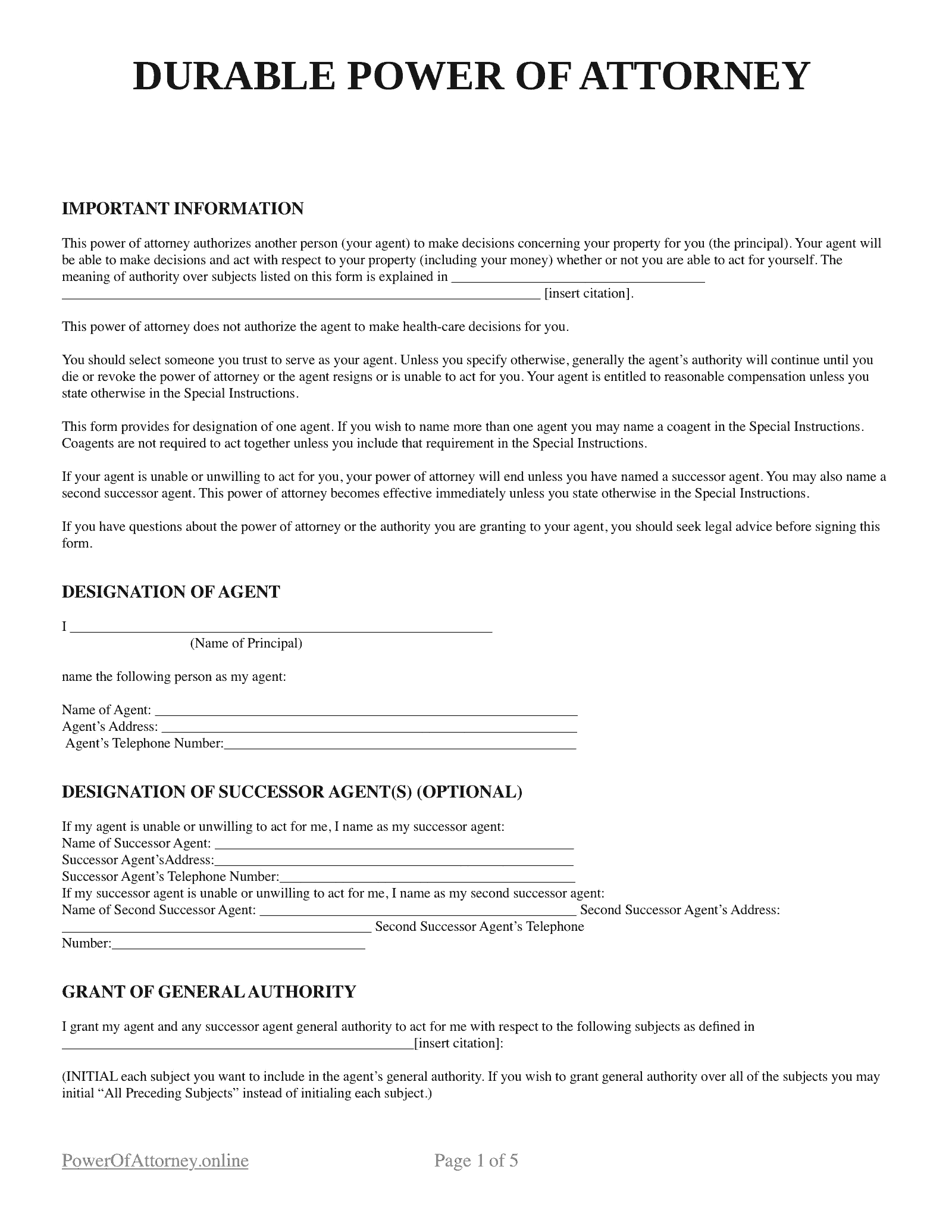 durable-poa-general-sample